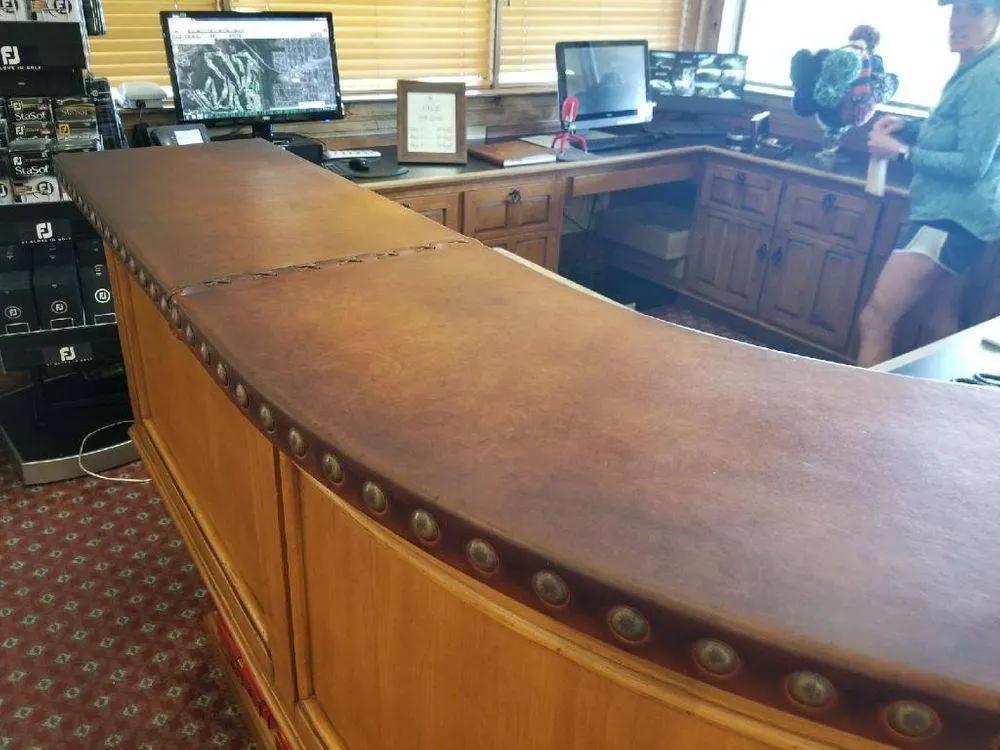 Commercial reception seating maintained by on-site repair